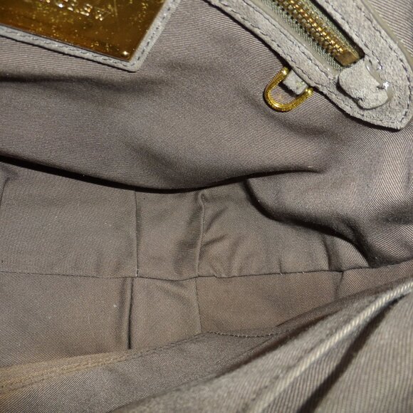 J. Crew Dove Gray Pebbled Leather Messenger Bag - Picture 11 of 16